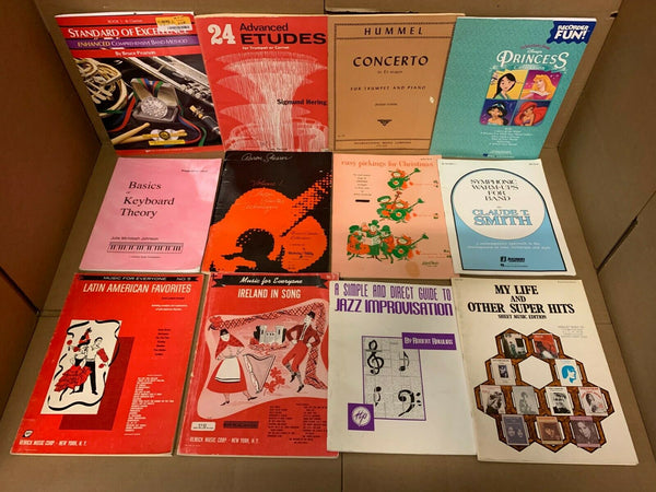 Lot of 10 Music Sheet Choral Lessons Chord Song Guitar Piano Book Set RANDOM Mix