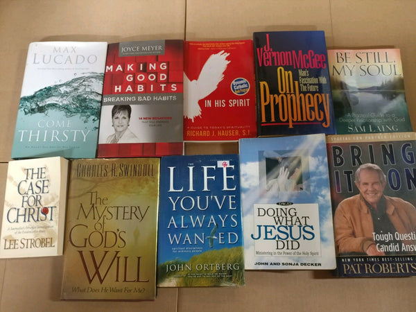 Lot of 10 Christian Prayer Sermon Christ Theology Meditation Books RANDOM*MIX