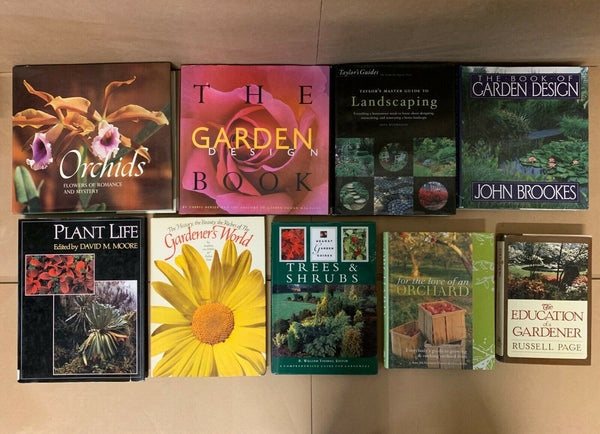 Lot of 10 Gardening Landscape Growing Trees Plant Fruit Flower Books RANDOM*MIX