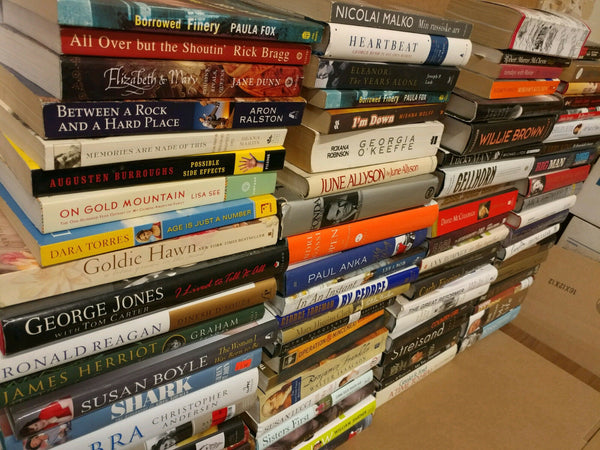 Lot of 20 Autobiography Biography Historical Memoir Books *RANDOM* UNSORTED MIX