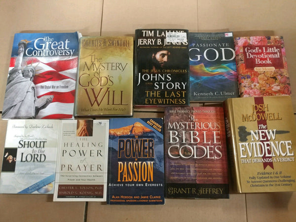 Lot of 10 Christian Prayer Sermon Christ Theology Meditation Books RANDOM*MIX