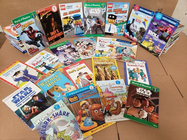 Lot of 10 Level 1 BOOKS FOR BOYS~RL~Ready to-I Can Step into Learn Read - RANDOM