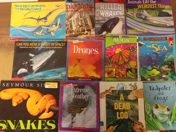 Lot of 10 Science Nature Experiment Animal Educational Learn Kid Child Books MIX