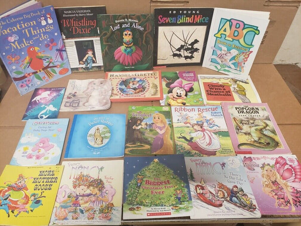 Lot of 20 BOOKS FOR GIRLS Learn to Read Picture Kids Children Library RANDOM MIX