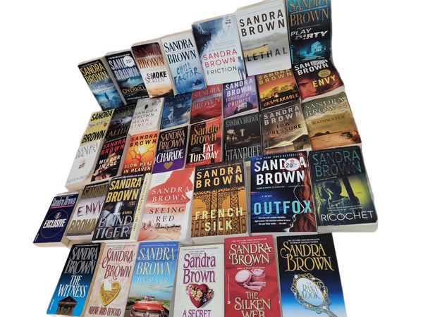 Sandra Brown Paperback Books Lot: 10 Mystery Romance Assorted Novels — photo 1