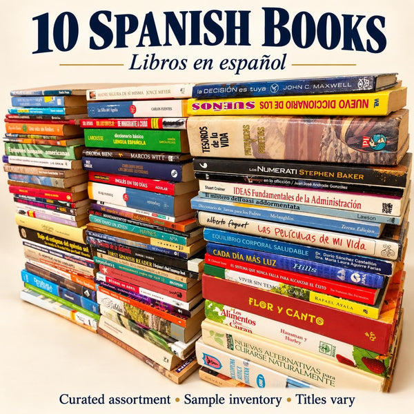 10 Spanish Books Bundle: Curated Libros en Español, Mixed Fiction & Nonfiction Reading Collection — photo 1