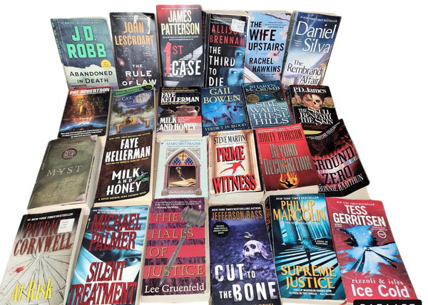 Mystery Thriller Paperback Book Lot: Crime Fiction, Suspense - Random Mix — photo 6