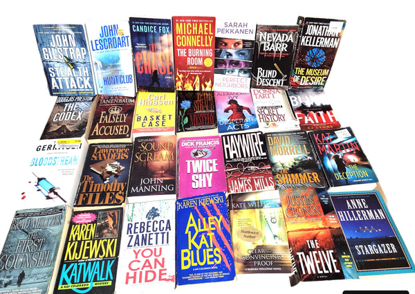 Mystery Thriller Paperback Book Lot: Crime Fiction, Suspense - Random Mix — photo 4