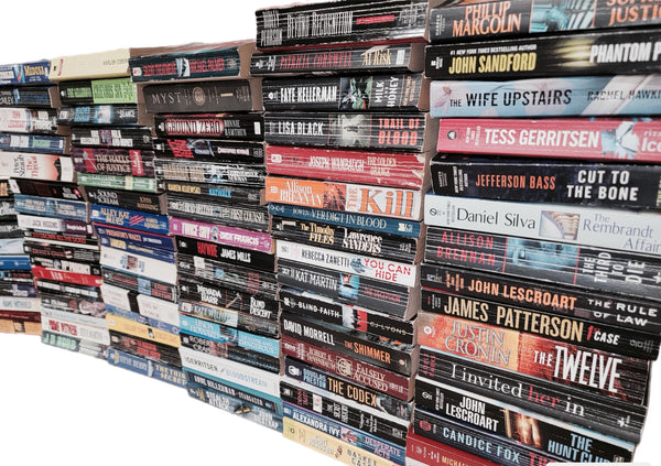 Mystery Thriller Paperback Book Lot: Crime Fiction, Suspense - Random Mix — photo 2
