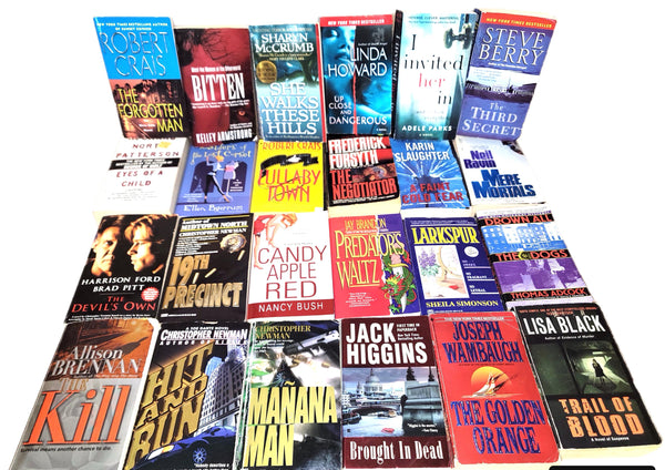 Mystery Thriller Paperback Book Lot: Crime Fiction, Suspense - Random Mix — photo 5