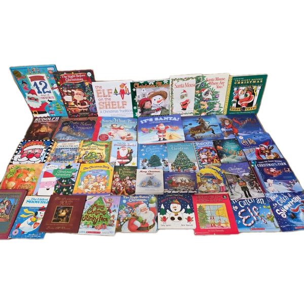 Lot of 10 Kids Christmas Books Bundle – Holiday Santa Elf Reindeer Snowman Winter Collection, Curated Titles, Children's Holiday Books — photo 2
