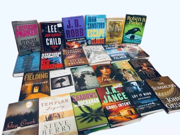 Mystery Thriller Hardcover Book Lot: Hardback Fiction with Dust Jackets — photo 4