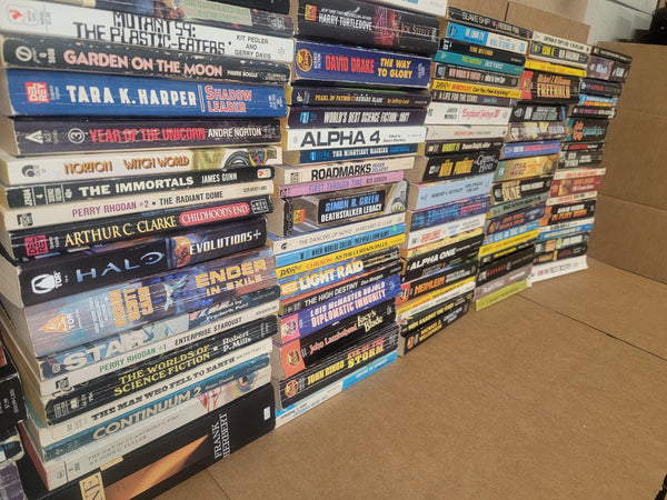 Vintage Science Fiction Paperback Book Lot: Curated Sci-Fi Mix — photo 1