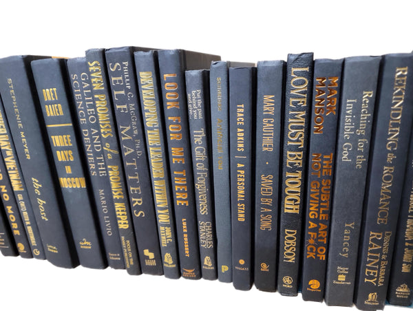 Black Hardcover Books with Gold Lettering: Set of 10 Decorating Books — photo 1