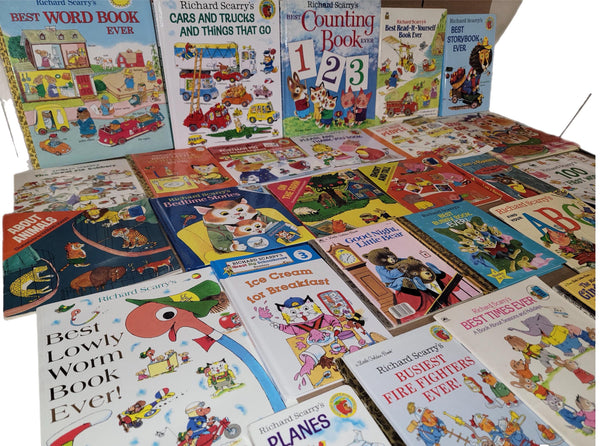 Richard Scarry Vintage Children's Books - Lot of 5 Curated Mix — photo 1