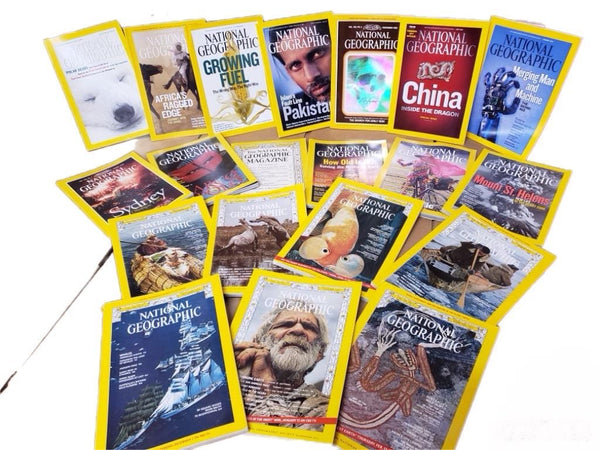 Vintage National Geographic Magazines: Curated Mixed Lot for Collage, Journal, Display Scrapbooking Crafts Ephemera Travel Art Supplies DIY — photo 5