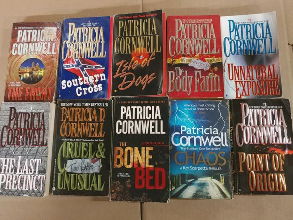 Patricia Cornwell Mystery Paperback Lot of 10 – Random Scarpetta & Brazil Series Crime Fiction Thrillers Book Collection — photo 2