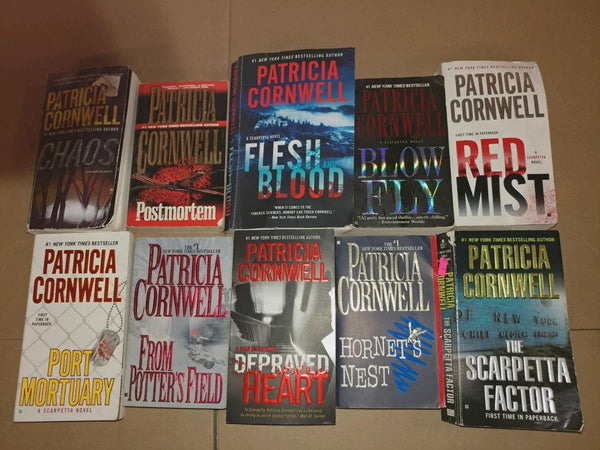 Patricia Cornwell Mystery Paperback Lot of 10 – Random Scarpetta & Brazil Series Crime Fiction Thrillers Book Collection — photo 3