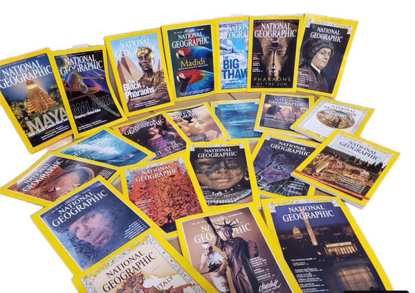 Vintage National Geographic Magazines: Curated Mixed Lot for Collage, Journal, Display Scrapbooking Crafts Ephemera Travel Art Supplies DIY — photo 3