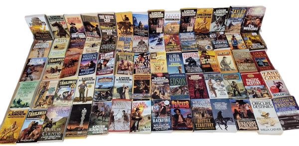 Western Paperback Book Lot: Zane Grey, Louis L'Amour, Johnstone + More.. — photo 2