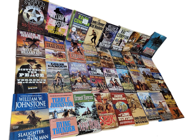 Western Paperback Book Lot: Zane Grey, Louis L'Amour, Johnstone + More.. — photo 4