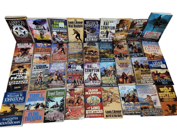 Western Paperback Book Lot: Zane Grey, Louis L'Amour, Johnstone + More.. — photo 5