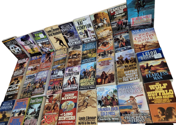 Western Paperback Book Lot: Zane Grey, Louis L'Amour, Johnstone + More.. — photo 3