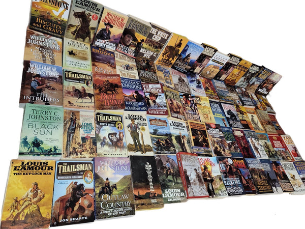 Western Paperback Book Lot: Zane Grey, Louis L'Amour, Johnstone + More.. — photo 1