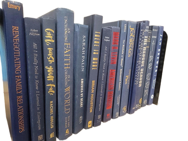 Dark Blue Hardcover Books: Modern Decor Staging - Choose Number — photo 2