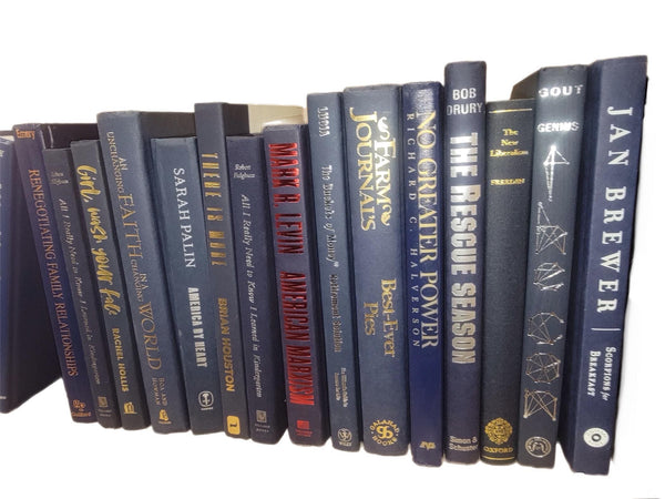 Dark Blue Hardcover Books: Modern Decor Staging - Choose Number — photo 3