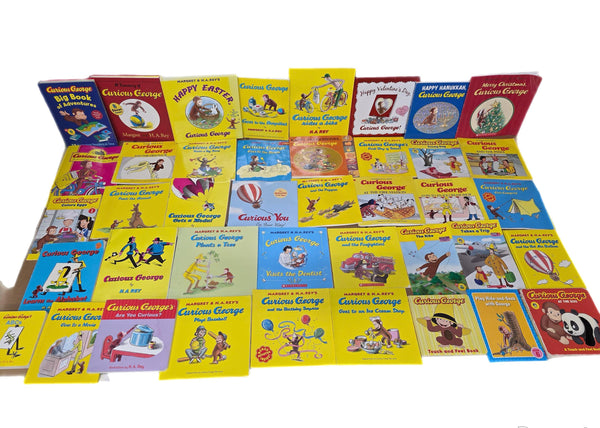 Curious George Book Lot of 5: Curated Mix, Hardcover & Softcover — photo 1