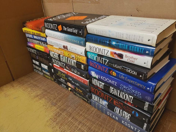 Lot of 10 Dean Koontz Hardcover Books Collection - Curated Mix w/ Dust Jackets - Thriller Horror Mystery Set - Good Condition — photo 1