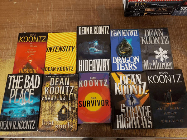 Lot of 10 Dean Koontz Hardcover Books Collection - Curated Mix w/ Dust Jackets - Thriller Horror Mystery Set - Good Condition — photo 3