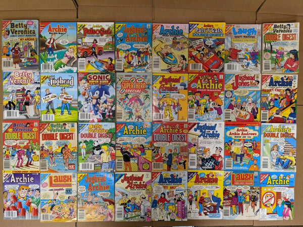 Curated Lot of 10 Archie Comics Betty & Veronica Jughead Jones Digest and Double Digest Magazines | Classic Cartoon Comic Collection — photo 1