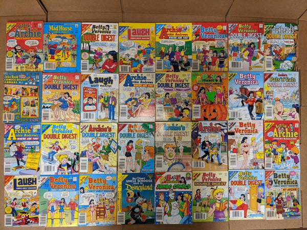 Curated Lot of 10 Archie Comics Betty & Veronica Jughead Jones Digest and Double Digest Magazines | Classic Cartoon Comic Collection — photo 2