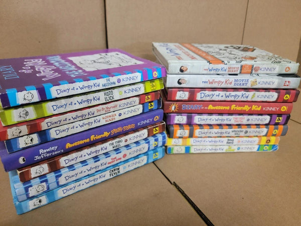 Lot of 6 Diary of a Wimpy Kid Books Jeff Kinney Kids Chapter Books Curated Mix Hardcover & Paperback Set — photo 2