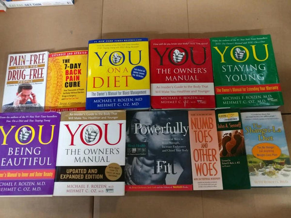 Lot of 10 Diet, Fitness and Health Books – Random Mix of Weight‑Loss, Exercise, Nutrition and Alternative Health Titles Wellness Library — photo 11