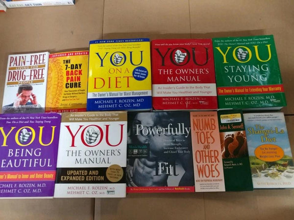 Lot of 10 Diet, Fitness and Health Books – Random Mix of Weight‑Loss, Exercise, Nutrition and Alternative Health Titles Wellness Library — photo 12