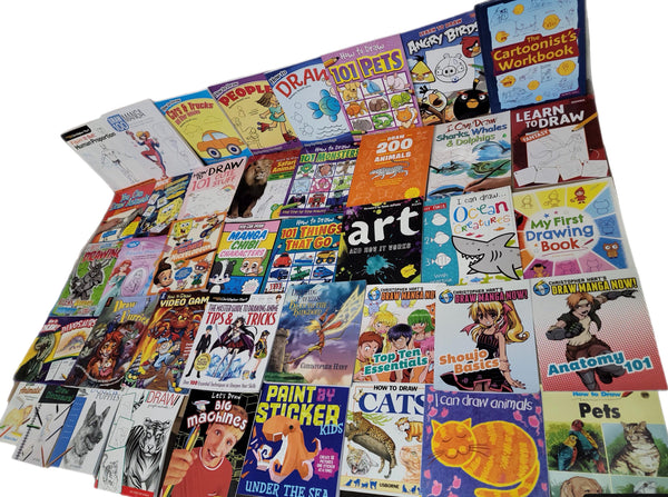 Kids Learn to Draw & Paint Books: Mixed Lot - Animals, Manga, Cartoons — photo 1
