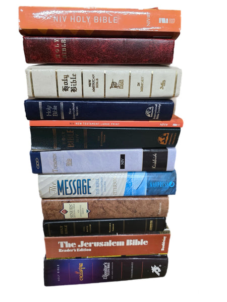 Lot of 10 New Testament Bibles: Mixed Translations for Ministry Outreach — photo 4