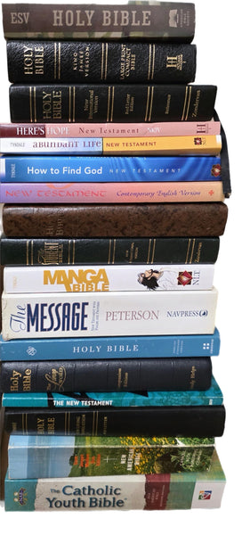 Lot of 10 New Testament Bibles: Mixed Translations for Ministry Outreach — photo 9