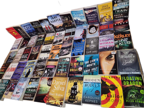 10 Pounds of Mystery Thriller Books Lot: Crime, Suspense, Detective Paperbacks or Hardcovers — photo 3