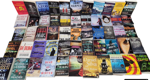 10 Pounds of Mystery Thriller Books Lot: Crime, Suspense, Detective Paperbacks or Hardcovers — photo 2