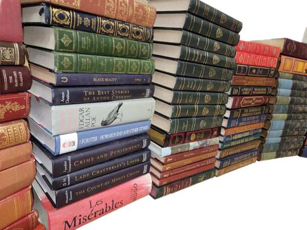 Classic Literature Hardcover Book Lot: Vintage Decor, Curated Selection — photo 6