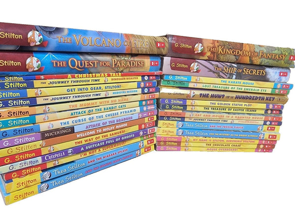 Lot of 10 Geronimo & Thea Stilton Mixed Chapter Books - Random Hardcover and Softcover Kids Adventure Books Scholastic Series — photo 1