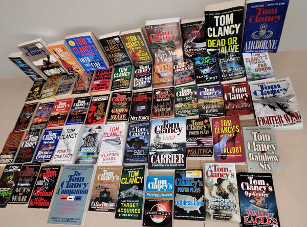 Tom Clancy Military Fiction Paperback Lot: Jack Ryan, Op-Center — photo 1