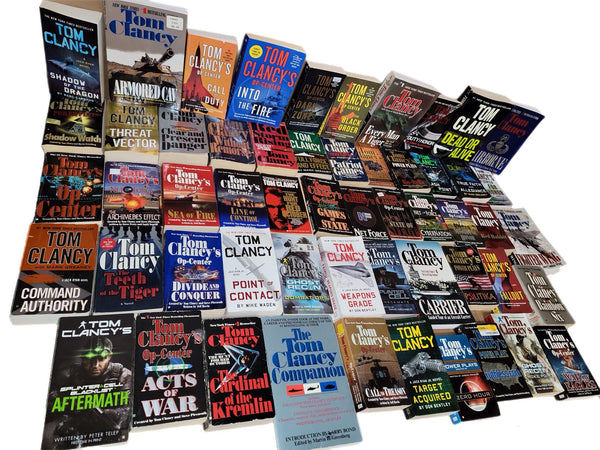 Tom Clancy Military Fiction Paperback Lot: Jack Ryan, Op-Center — photo 2
