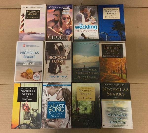 Nicholas Sparks Romance Drama Paperback Books Lot of 10 – Random Unsorted Mix Collection – Contemporary Love Story Novels Bundle — photo 2