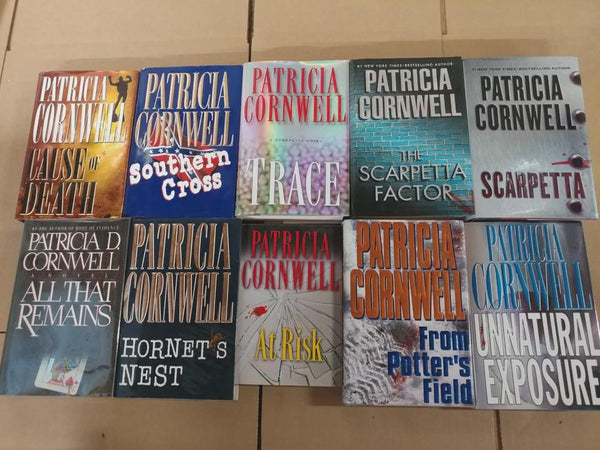 Patricia Cornwell Hardcover Mystery Lot of 10 Books – Scarpetta, Brazil & Garano Series Set – Curated Mix Thriller Crime Fiction Collection — photo 2