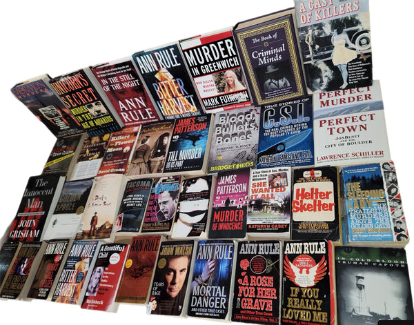 True Crime Book Lot: Murder, Mafia, Detective - Curated Mix — photo 3